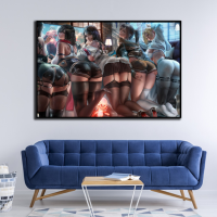 HD Attack On Titan Mikasa Canvas Poster - Large Japanese Animation Wall Art For Home Decor Liyanhong2