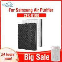 Filterhualv ตัวกรองคาร์บอนตัวกรอง Hepa CFX-G100D PM2.5กัมมันต์สำหรับ CFX-G100D ตัวกรองไส้กรองฟอกอากาศ