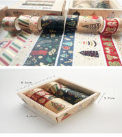 8 Creative Decorative Ledger Tape Ledger Pack Paper Bronzing Christmas