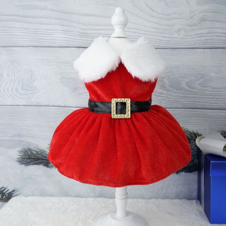 UREAN Party Holiday Dress Up Photography For Pet Santa Puppy Dogs ...