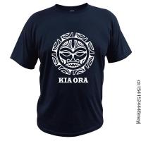 Kia Ora Culture T Shirt Maori Symbol New Zealand Greetings T-Shirt 100% Cotton Soft Cloth High Quality