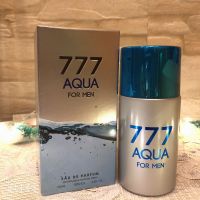 น้ำหอมแท้นำเข้า น้ำหอม 777 Aqua for men 100 ml. กลิ่นเทียบเคียง 212 Sexy Men Carrolina Herrera