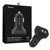 WESDAR CARGADOR 12V 5V 2.4A 2 USB Dual 2 ports หัวชาร์จในรถ usb charger ชาร์จแบตในรถ car adapter