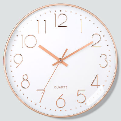 [COD]10 นิ้ว 25CM นาฬิกาแขวนควอตซ์เงียบสร้างสรรค์แฟชั่นบ้านห้องนั่งเล่นสามมิติดิจิตอลนาฬิกาเรียบง่าย