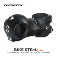 TOSEEK Carbon Stem mm Aluminum Bike Handlebar Stem 7 Degree 25.4 Stem Matt Black