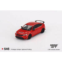 MINIGT 1:64 FL5 Rallye สีแดง2023 W Advan GT ล้อแม็ก Diorama รถรุ่น Collection Miniature Carro 546ในสต็อก