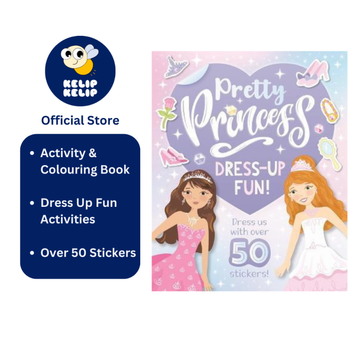 Pictures　Kids　Lazada　Sticker　Activity　with　For　Dress　Fabulous　Up　Princess　Book　Stickers　Pretty　Fun
