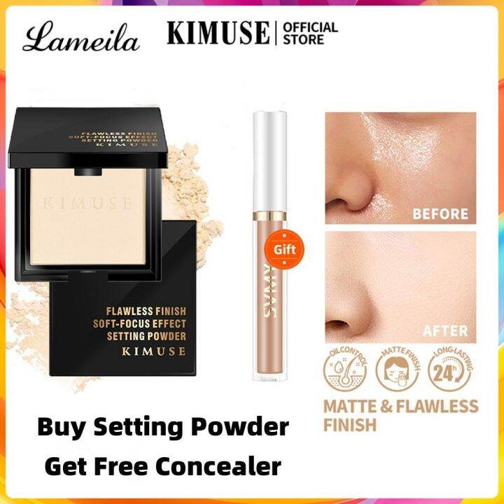 LAMEILA KIMUSE Oil Control Setting Powder【With Free Concealer】24H