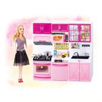 Doll House Doll Kitchen Toys Pretend Play Educational Girl Toy Kids Kitchen Set Toys