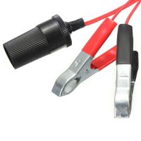 ‘；。【； 12V Car Cigarette Lighter To Alligator Socket Connect Wire Battery Clamp Cigarrete Crocodile Clip Adapter Auto Wholesale