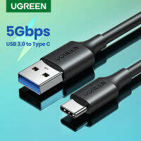 UGREEN สายชาร์จ USB ประเภท C สายสำหรับซัมซุง Galaxy S9 S20 Note20 A30Note 8 9 USB 3.0ประเภท-C USB C 2.4A Fast สายเคเบิลข้อมูลสายชาร์จสำหรับ Huawei P30 Pro ข้อมูลสาย