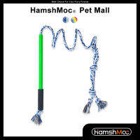 HamshMoc Interactive Dog Tether Lure ของเล่นทนทาน Dog Pole ของเล่น Tug Of War Stick Interactive Teaser Wand การฝึกอบรมอุปกรณ์ออกกำลังกายสำหรับสุนัขกลางแจ้ง