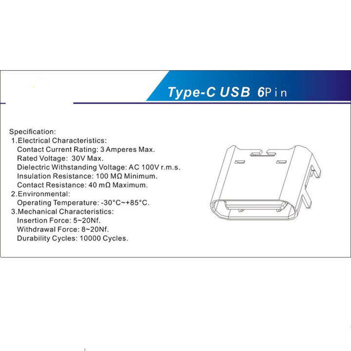 ชาร์จพอร์ต-ofz16-diy-smd-dip-6ขา-smt-ขั้วต่อหลอดไฟ-led-โทรศัพท์มือถือคอนเนคเตอร์ตัวเมีย-type-c-เต้าชาร์จตัวเมีย-type-c-ขั้วต่อหลอดไฟ-led