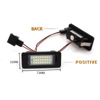 (Premium car)2PCS รถ Canbus ข้อผิดพลาดฟรี LED Light 12V สำหรับ Audi A1 A4 B8 4D 5D A5 S5 2D 5D A6 S6สำหรับ VW Golf Passat Led จำนวนหลอดไฟ