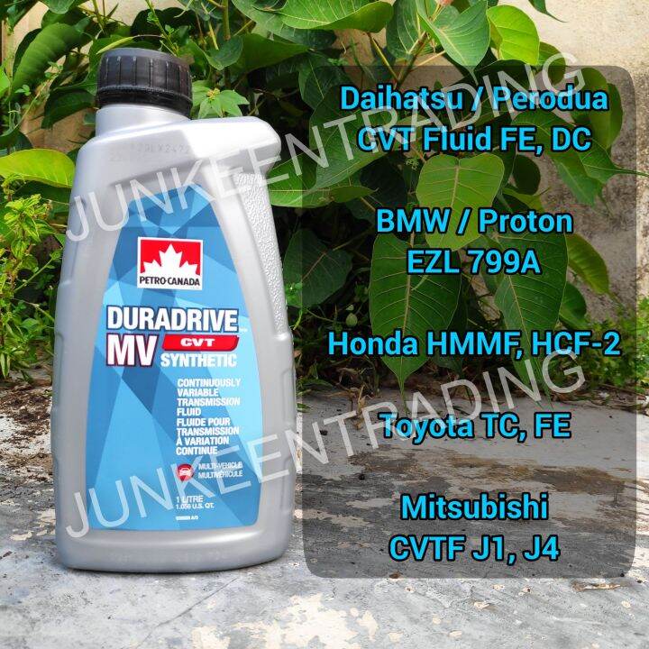 Petro-Canada DuraDrive MV Synthetic CVT Fluid (1L) Perodua CVT FLUID FE ...