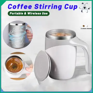 Self Stirring Coffee Mug Cup Plastic Automatic Self Mixing & Spinning Home  Office Travel Mixer Cup ( 380 Ml )