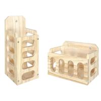 Rabbit Hay Feeder Wood Hay Rack for Guinea Pigs Wooden Hay Holder Rack for Small Pets Bunny Guinea Pig Chinchilla Rabbits pleasant