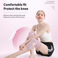 กีฬา Kneepad คู่ยืดหยุ่นสูงลื่นรองเข่า Kneelet ซิลิกาเจลไนล่อนถักวิ่งโยคะป้องกันระบายอากาศ