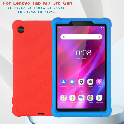 Soft Silicon Cover Case แท็บเล็ตกันกระแทก Back Shell สำหรับ Tab M7 3rd Gen TB-7306F TB-7306X TB-7305F TB-7305I