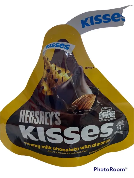 HERSHEY KISSES MILK ALMOND 82G | Lazada