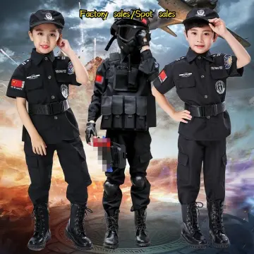 SWAT Team Vest Military Police Cop Fancy Dress Halloween Adult Costume  Accessory