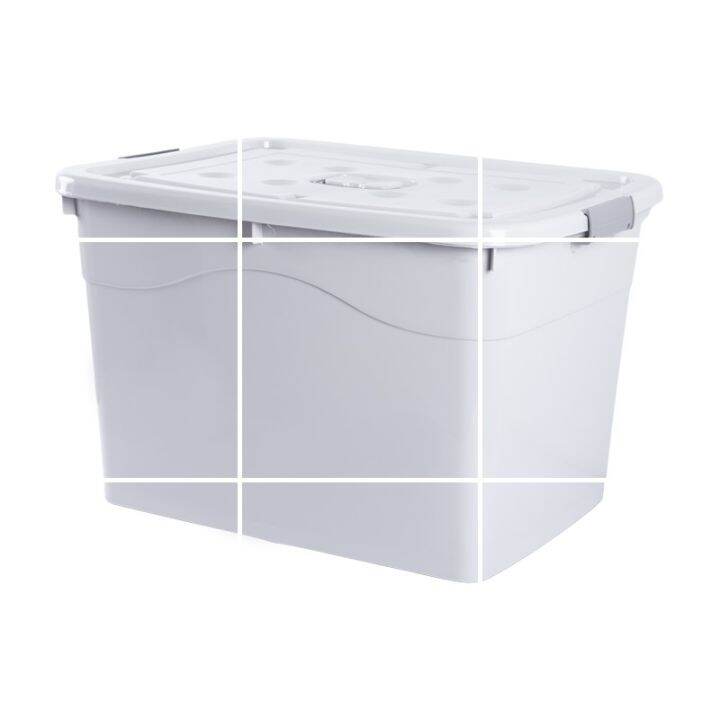 Storage box 120 liters of mobile moving storage box with wheels can be