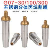 [Fast delivery] National standard G07-30/100/300 split stainless steel propane cutting nozzle coal gas liquefied petroleum gas gas cutting plum blossom cutting nozzle Durable and practical