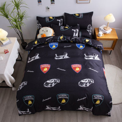 Kuup 4pcs Northern Europe Bedding Sets Home Textile Polyester Geometric Pattern Bedclothes Duvet Cover Pillowcase Bed Sheets