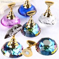 New False Nails Magnetic Tips Display Stand Acrylic Crystal Base Nail Art Showing Design Practice Chess Board DIY Manicure Tools