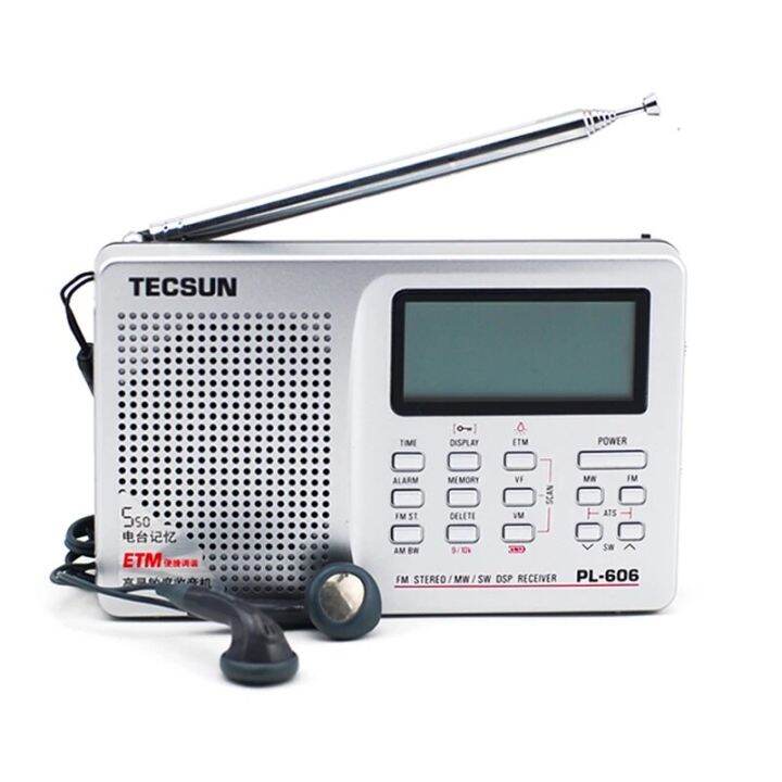 Tecsun PL 606 LED Portable Radio Digitale Pll Fm Stereo Lw Sw Mw Dsp Ontvanger Lichtgewicht