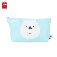 Miniso กระเป๋า กระเป๋าใส่เครื่องสำอางค์ทรงสี่เหลี่ยมคางหมู คอลเลคชัน We Bare Bears