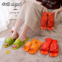 Women Men Unisex Summer Funny Lobster Non-slip Slippers Bathroom Slipper Soft Outdoor Sandals Fashion Beach Parent-child ShoesTH