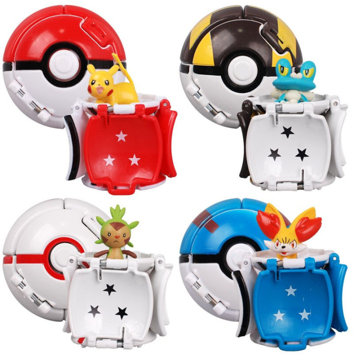 pokemonลูกบอลเอลฟ์โปเกบอลของปิกาจูพ็อกเก็ตมอนสเตอร์variantของเล่นของเล่นเกมเด็กคอสเพลย์ของขวัญของเล่น