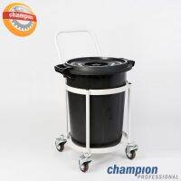 รถเข็นถังขยะ CHAMPION PROFESSIONAL TRASH TROLLEY (ไม่รวมถังน้ำ)