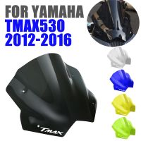 ♘✵✑กระจกรถจักรยานยนต์สำหรับยามาฮ่า TMAX530 T-MAX TMAX 530 2012-2016ที่เบนทางลมกระจกบังลมป้องกันการ์ดแฟริ่ง