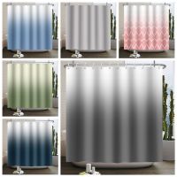 【CW】∋  Color Ombre Shower Curtain for Gradient Textured Abstract With