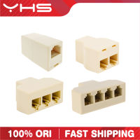 RJ11 1ทาง/2ทาง/3ทาง/4ทางในสาย Coupler 4ตัวนำงาช้าง RJ11โทรศัพท์หญิงถึงสายปลั๊กตัวเมียขั้วต่อสายการเชื่อมต่อปลั๊กต่อ