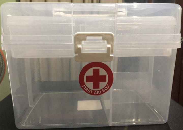 กล่องปฐมพยาบาล-กล่องปฐมพยาบาลพลาสติก-กล่องปฐมพยาบาลมีฝาปิด-กล่องปฐมพยาบาลมีหลายช่อง-กล่องยาใหญ่-กล่องยาสามัญ-กล่องยาพกพา-กล่องยา