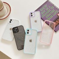 กรอบสี Ins สำหรับ Apple 11/12Pro/13เคสมือถือ Iphonexsmax/Xr 8P ใสกลิตเตอร์