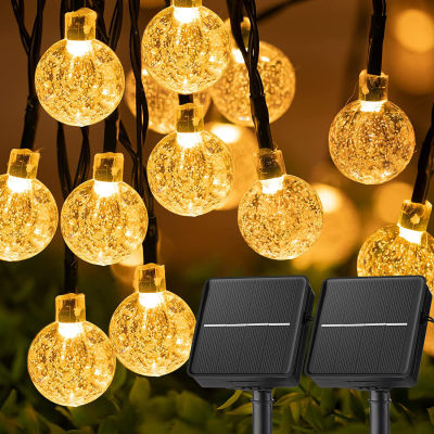 Solar String Lights Waterproof Lighting 8 Modes Solar Crystal Led Lamp for Garden Wedding Christmas Birthday Party Decor 2023