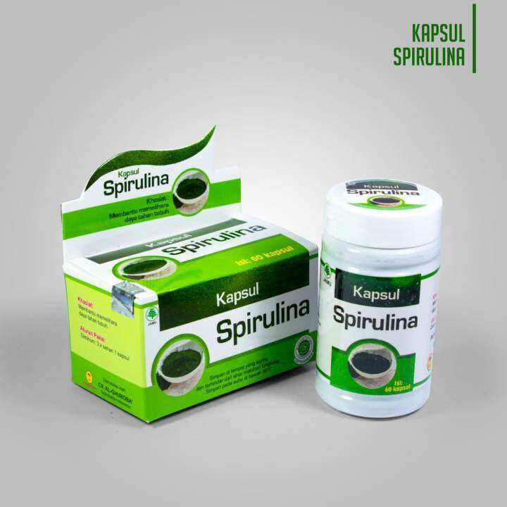 SPIRULINA 60 Kapsul Herbal Imunitas Multivitamin Diabetes Al Ghuroba