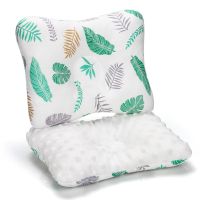 【JH】 Cotton baby stereotyped pillow newborn sleeping anti-bias head correcting shape peas plush