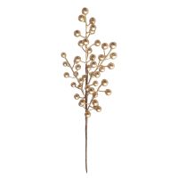 4 Forks Gold Silver Berries Artificial Flower Iron Foam Fake Flowers Branches Christmas Halloween Wedding Party Decoration