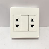 Haco M3N-R20 2 Sockets Outlets ชุดบล็อกลอย 2 ช่อง 2 ขา