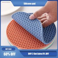 Silicone Mat Coaster Food Grade Material Placemat Non-slip Table Mat Kitchen Accessories Gadgets Round Cup Mat