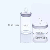 2ชิ้นล็อต Lab ขวดชั่งน้ำหนักแก้วใสต่ำสูงประเภท Labortary เครื่องแก้วขวดปิดผนึกสำหรับการทดลองของโรงเรียน