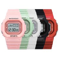 Women Silicone Digital LED Square Watch Jam Tangan Wanita