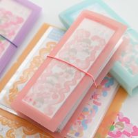【CW】 1 Color Scrapbooking Page Card Note Holder with 30 Slots for Tickets Collection Notes Photo Sticker