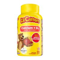 Lil Critters Kids Calcium Gummy Bears with Vitamin D3, 150ct