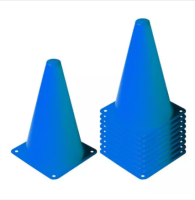 กรวย ซ้อมวิ่ง ความสูง 20 ซม. ชุด 10 อัน - สีน้ำเงิน / Sport Training Cone